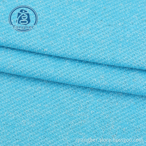 Tissu éponge tricoté en polyester et coton pour tissu